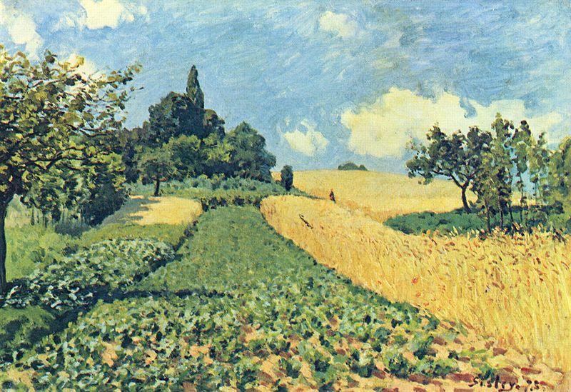 Alfred Sisley Getreidefelder auf den Hugeln von Argenteuil Germany oil painting art